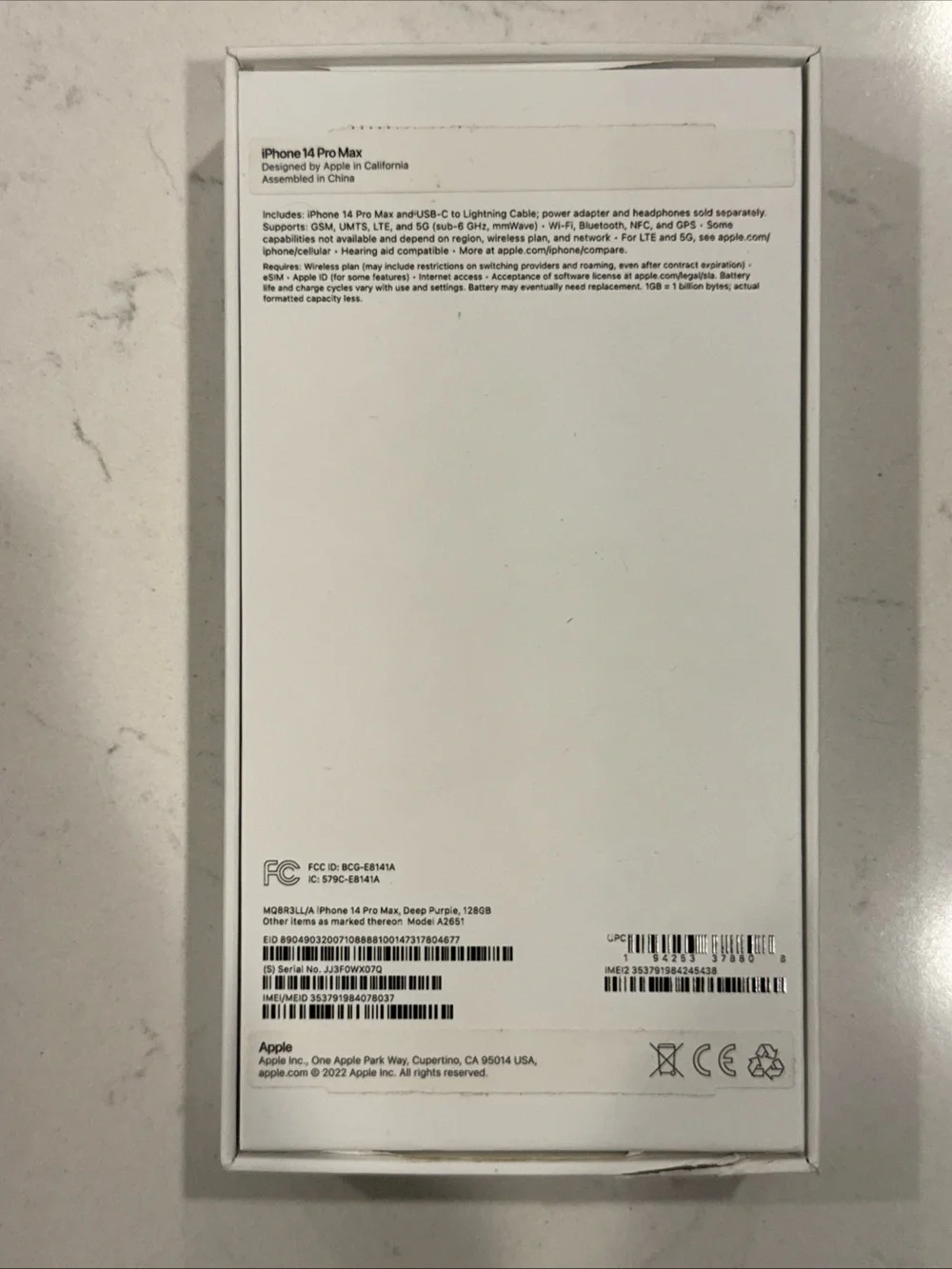 Apple iPhone 14 Pro Max 128GB & 12 Pro Max 256GB Empty Boxes Only OEM Lot